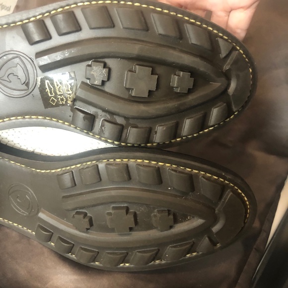 Robert Clergerie paris white oxfords lug soles 38.5 Like new - Picture 8 of 13